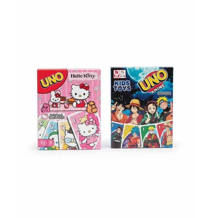 UNO Hello Kitty and UNO Anime Card Game Combo Play with Friends & Family