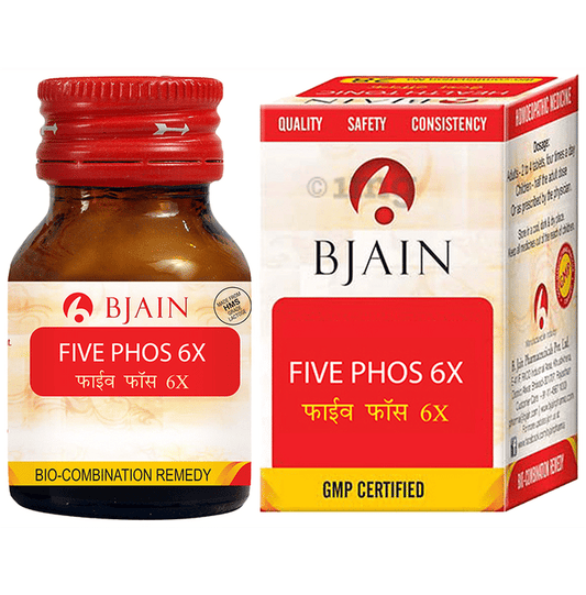 Bjain Homeopathy Five Phos Biochemic Tablet - 6X - 25 gm