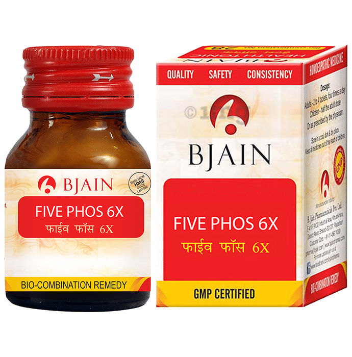 Bjain Homeopathy Five Phos Biochemic Tablet - 6X - 25 gm