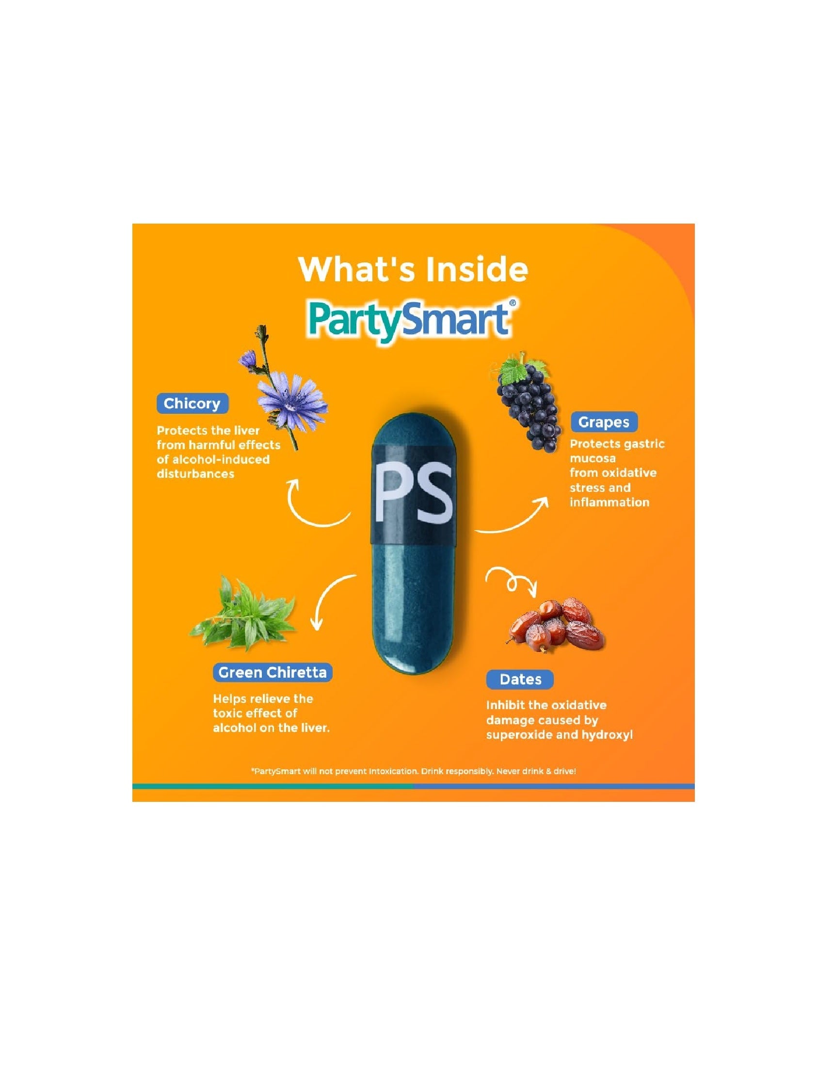 Himalaya PartySmart (25 Capsules) – Advanced Liver Support & Hangover Prevention – Natural Ayurvedic Supplement for a Better Morning