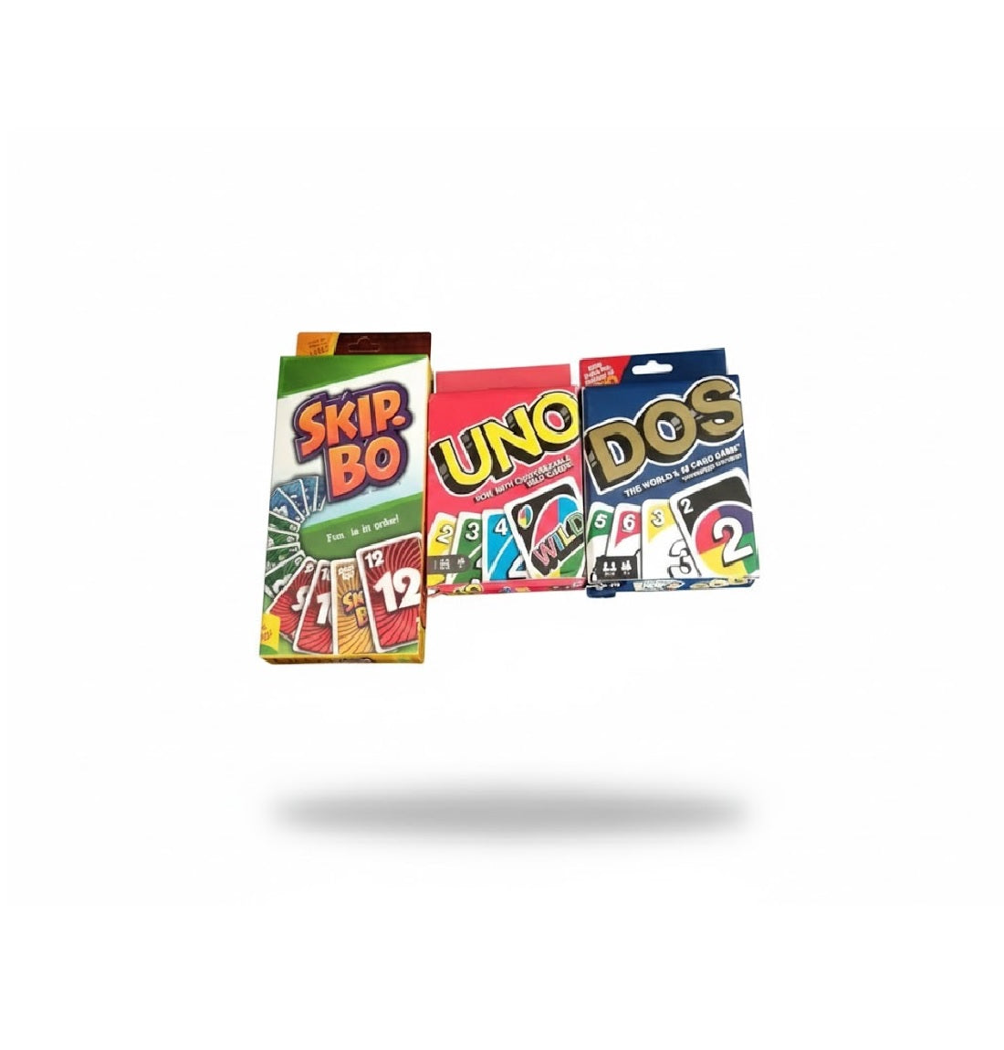 UNO Skip Bo | UNO Wild & UNO DOS Card Game Combo Playing with Family & Friends