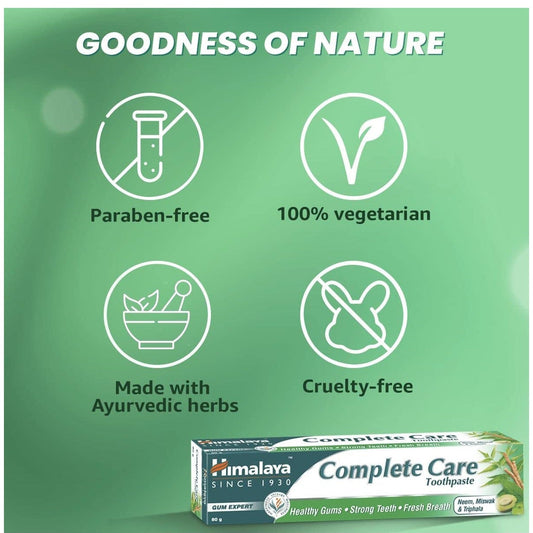 Himalaya Complete Care Herbal Toothpaste (80g) – Advanced Plaque Removal & Gum Protection