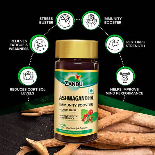 Zandu Ashwagandha Immunity Booster Capsules - Pack of 1