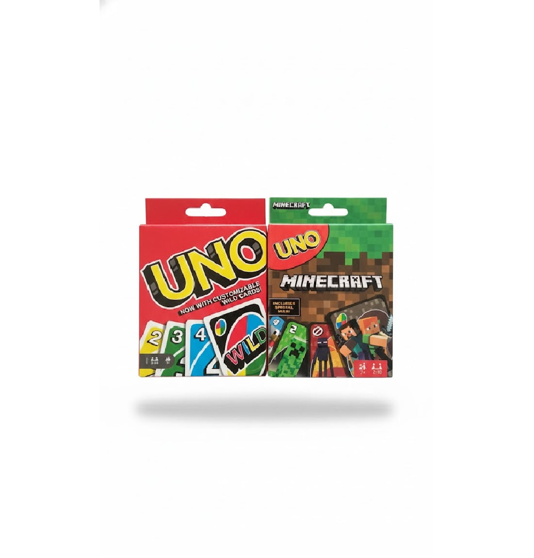 UNO Wild and UNO Minecraft Card Game Combo | Best for Travel