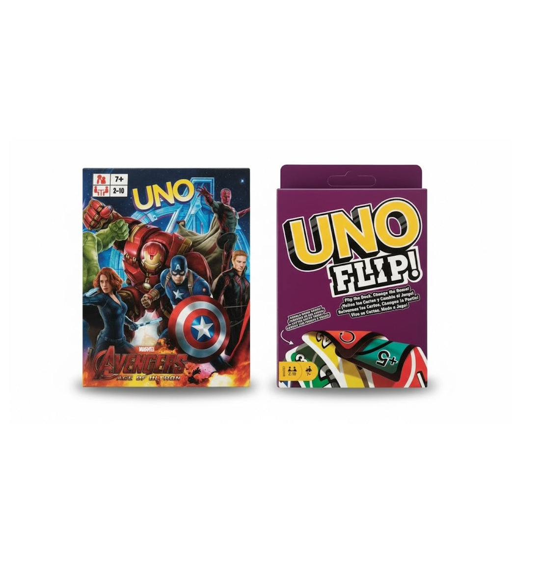 UNO Avengers and UNO Flip Card Game Combo for Friends & Family