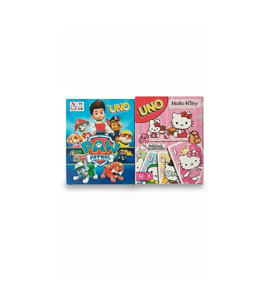UNO Paw Petrol and UNO Hello Kitty Card Game Combo Playing with Friends & Family