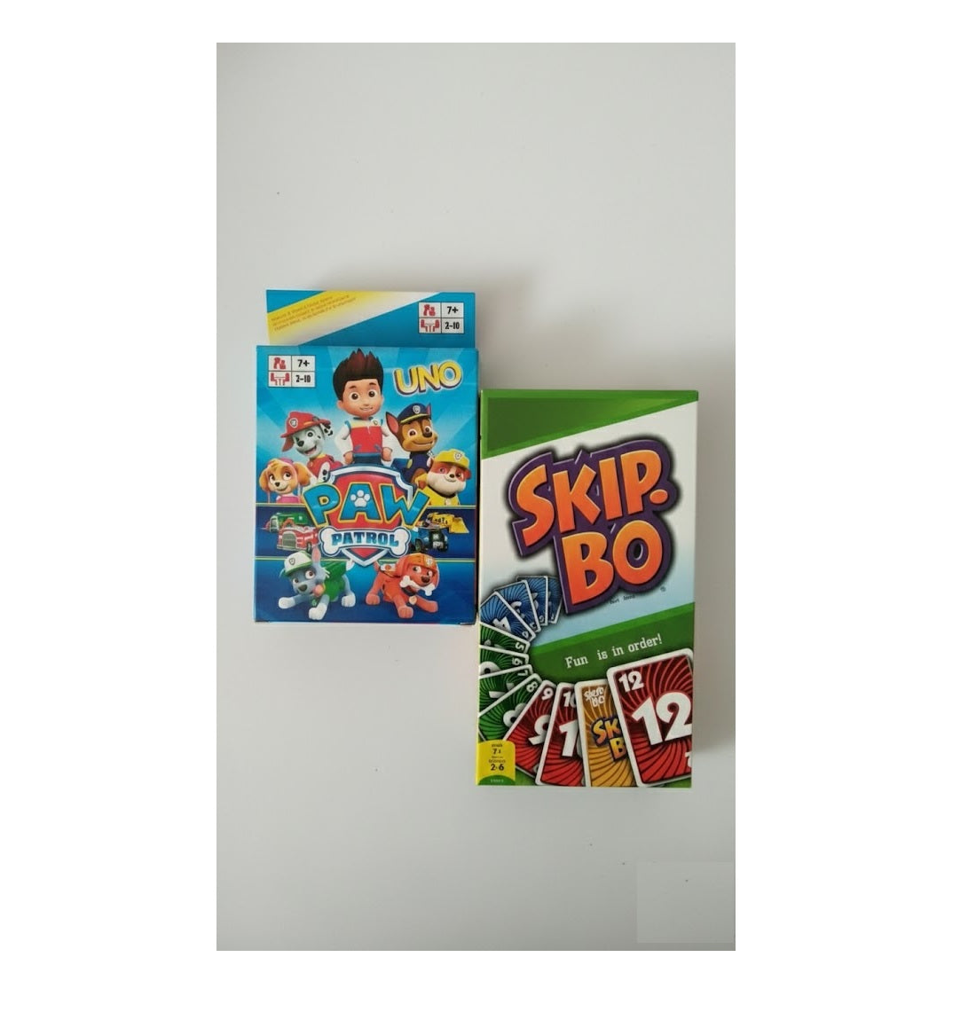 UNO Skip Bo and UNO Paw Petrol  Combo of Two Card Game