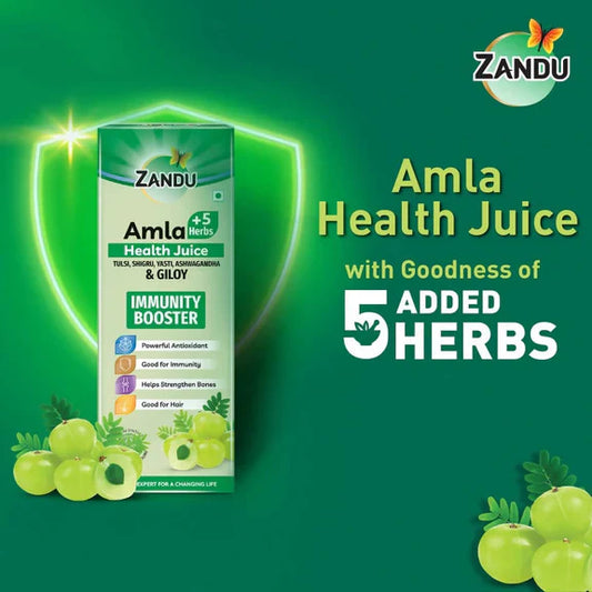 Zandu Amla + 5 Herbs Health Juice - 1 L
