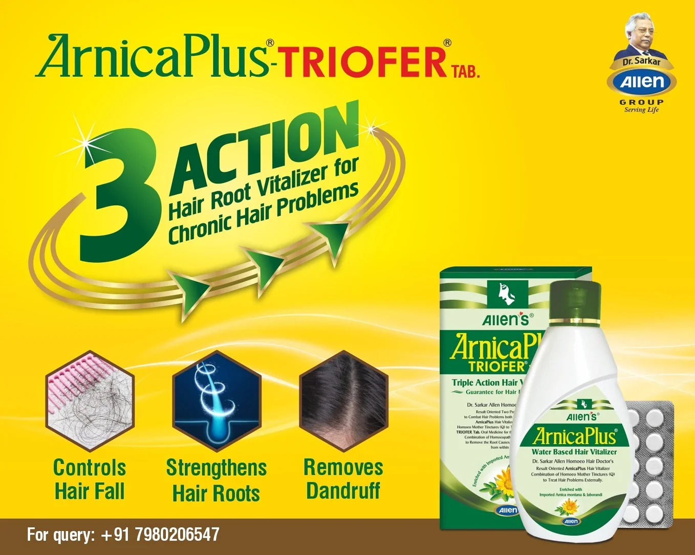 Allens Arnica Plus With Triofer Tablets - 100 ml + 50 tabs