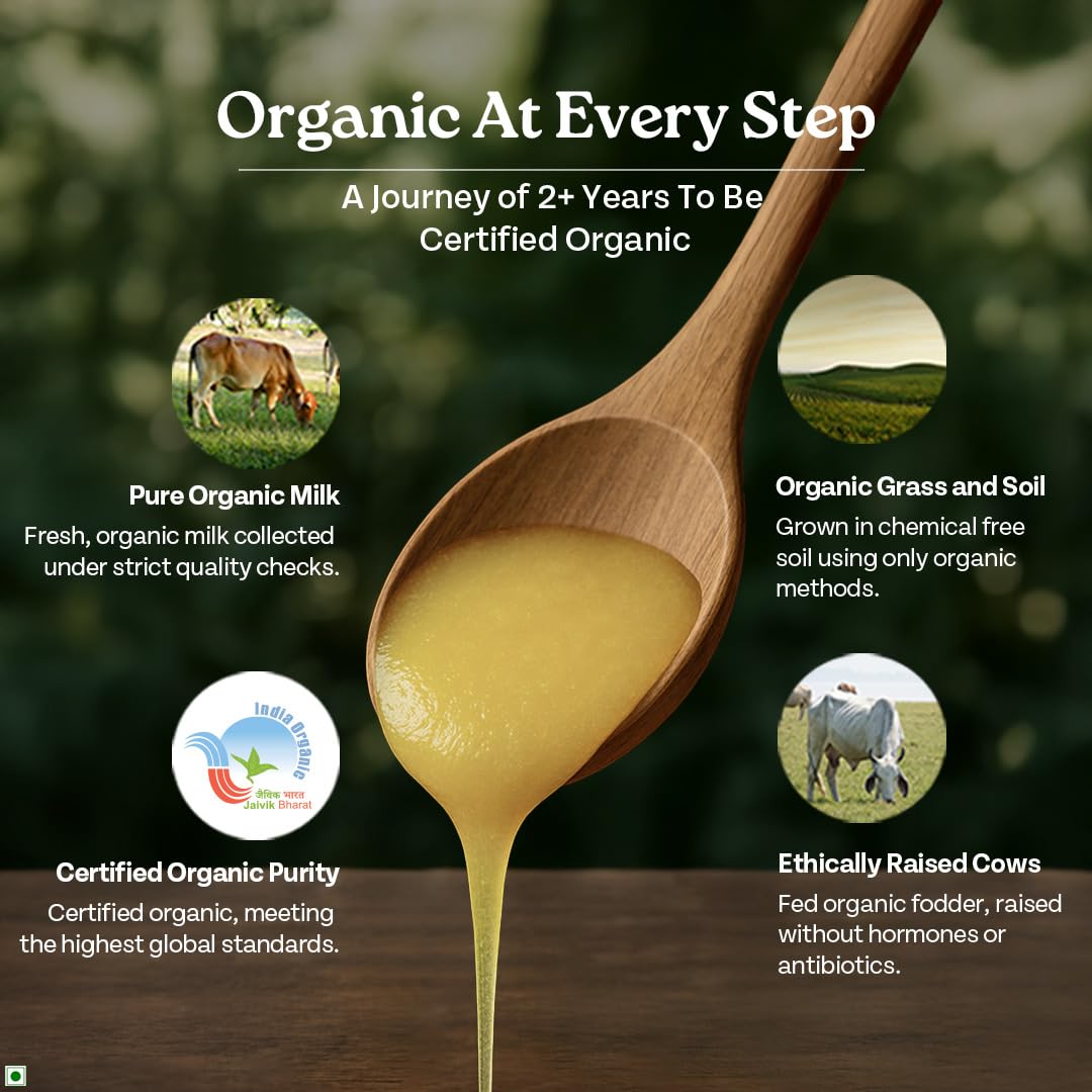 Organic India Pure Cow Ghee, 500ml