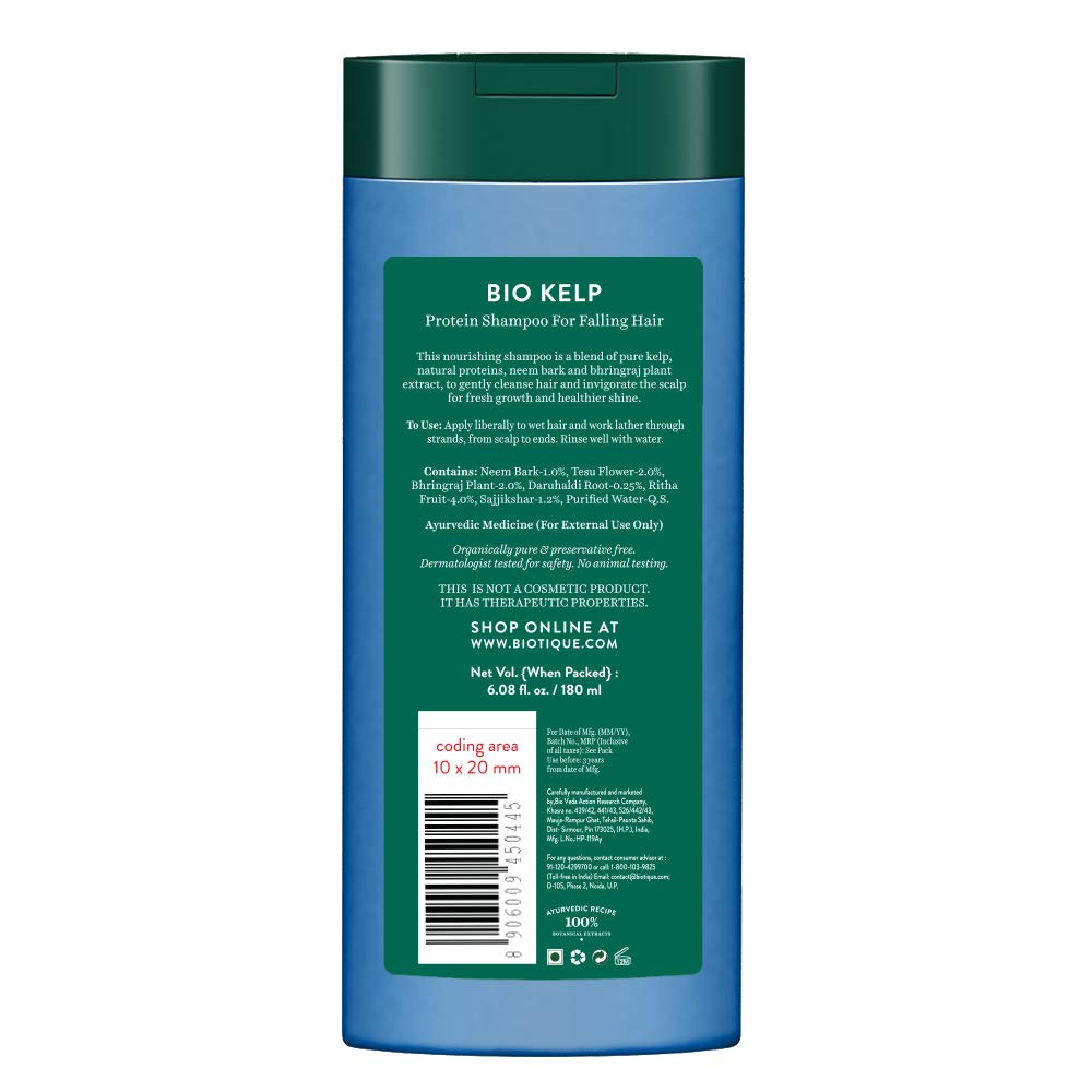 Biotique Bio Kelp Protein Shampoo For Falling Hair - 180 ml