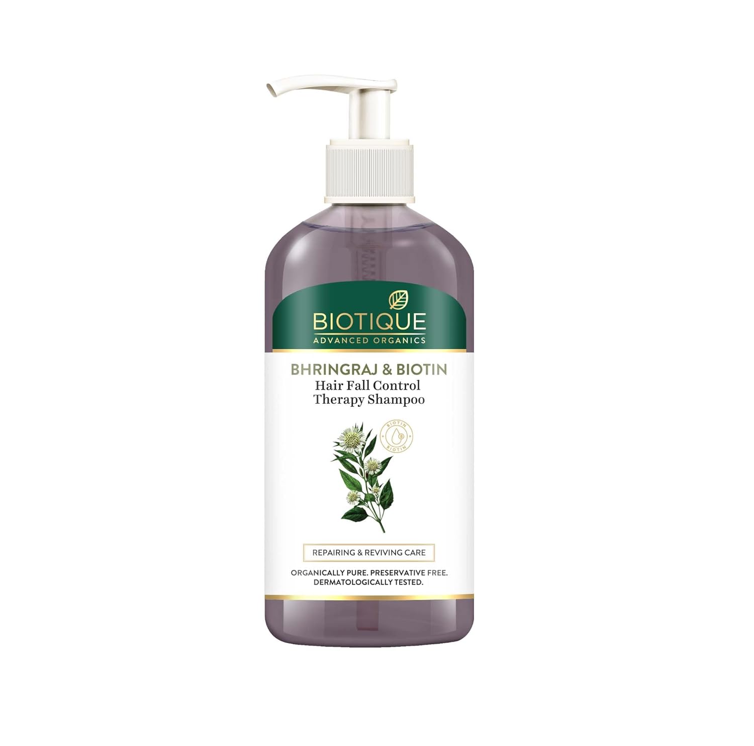 Biotique Bhringraj & Biotin Hair Fall Control Therapy Shampoo - For Men & Women - 300ml