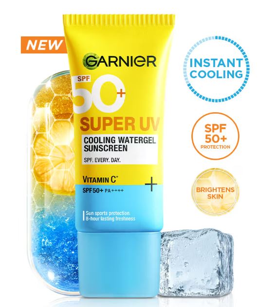 Garnier Super UV Cooling Water Gel Sunscreen SPF 50+ PA++++ - 30 ml