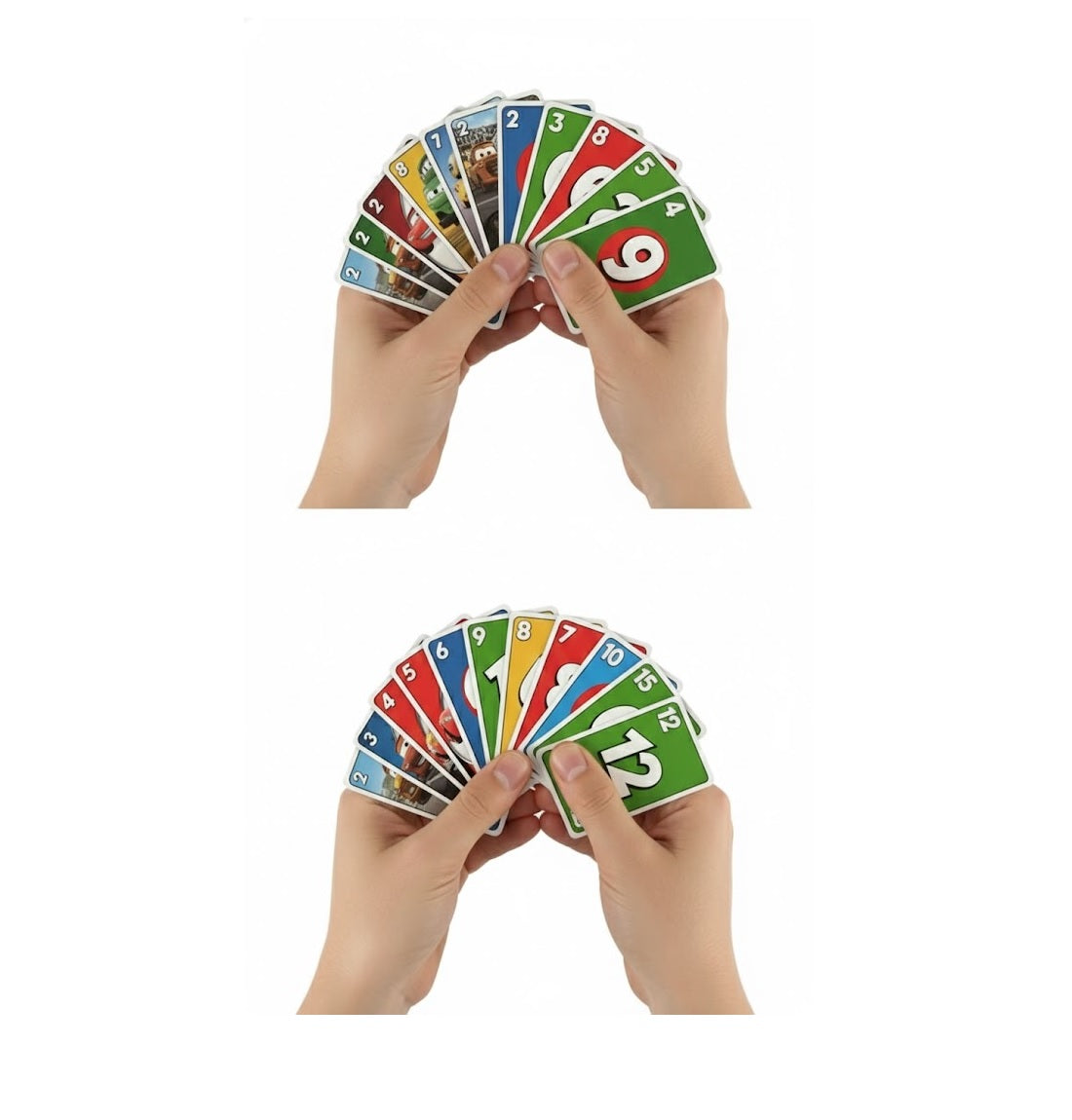 UNO Skip Bo and UNO Cars Card Game Combo Play with Friends & Family