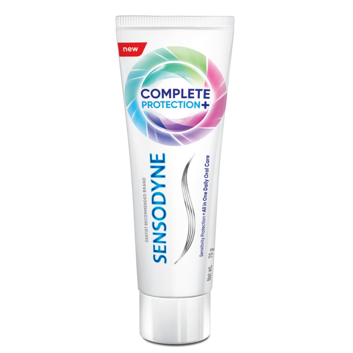 Sensodyne Toothpaste Complete Protection+ | All-in-One Daily Sensitivity Protection Tooth Paste Pack of 1-70gm | Dentist Recommended |