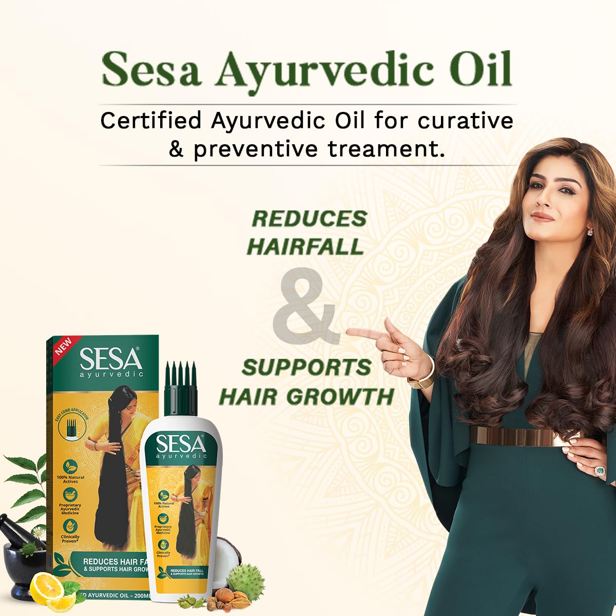 Sesa Ayurvedic Hair Oil | Reduces Hair Fall & Supports Hair Growth | 200 ml