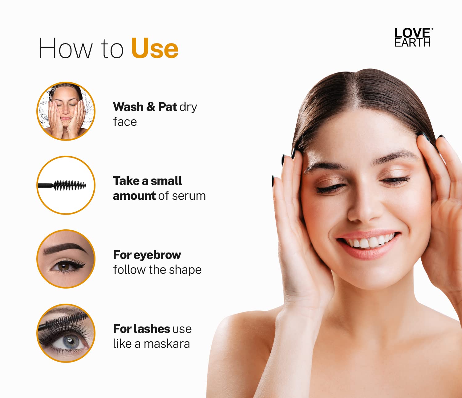 Love Earth Organic Eyelash Growth Serum - 5 ml