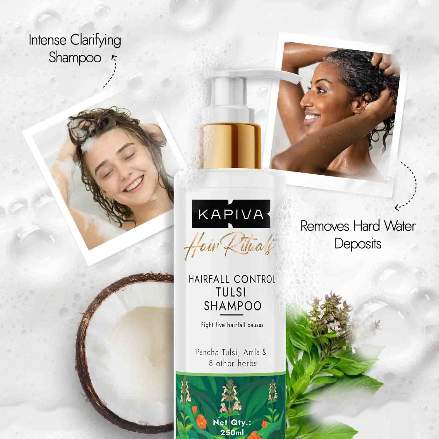 Kapiva Ayurveda Hair Rituals Tulsi Anti-Hairfall Shampoo - 250 ml