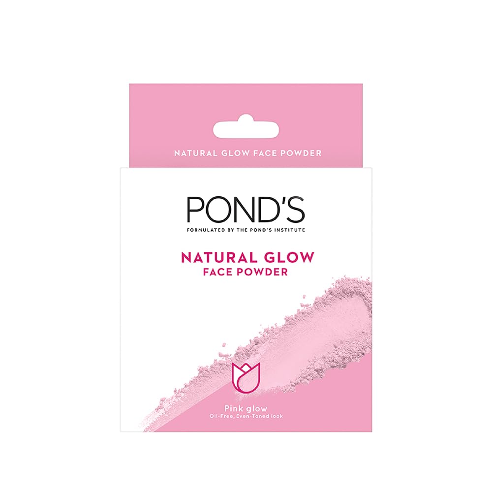 Ponds Oil Free Natural Glow Loose Face Powder - Pink Glow - 30 gm