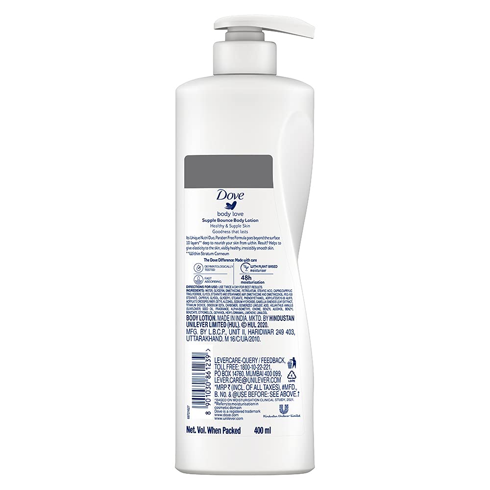 Dove Body Love Supple Bounce Body Lotion - 400 ml