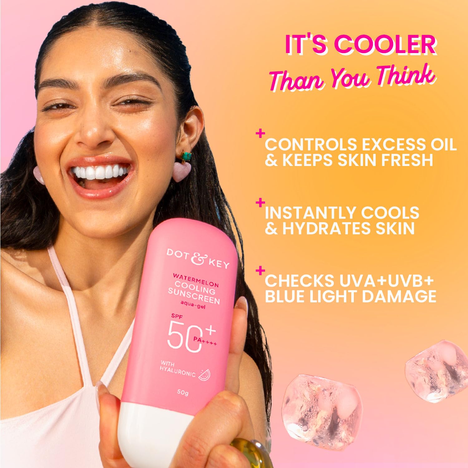 Dot & Key Skincare Watermelon Cooling Sunscreen SPF 50+ PA++++ - 50 gm