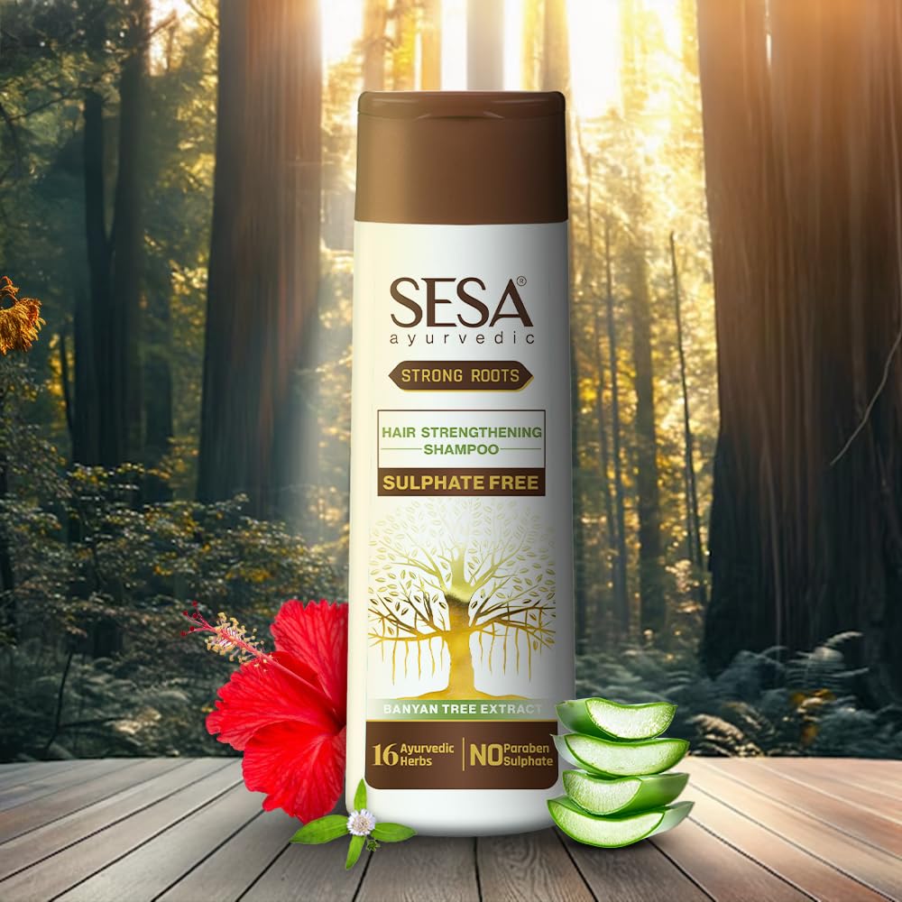 Sesa Ayurvedic Strong Roots Hair Strengthening Shampoo+Conditioner | 200ml
