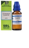 SBL Homeopathy Lycopodium Clavatum Dilution - 6 CH - 30 ml - Pack of 1