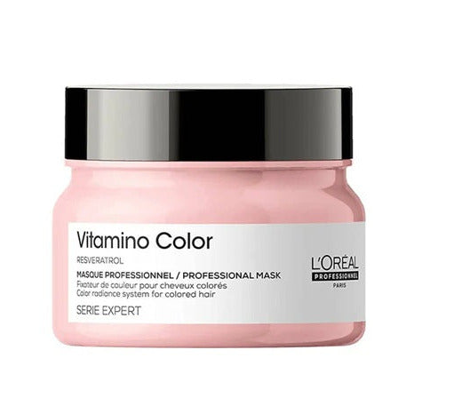 LOreal Paris Vitamino Color Hair Mask With Resveratrol For Color-Treated Hair, Serie Expert - 250 gm