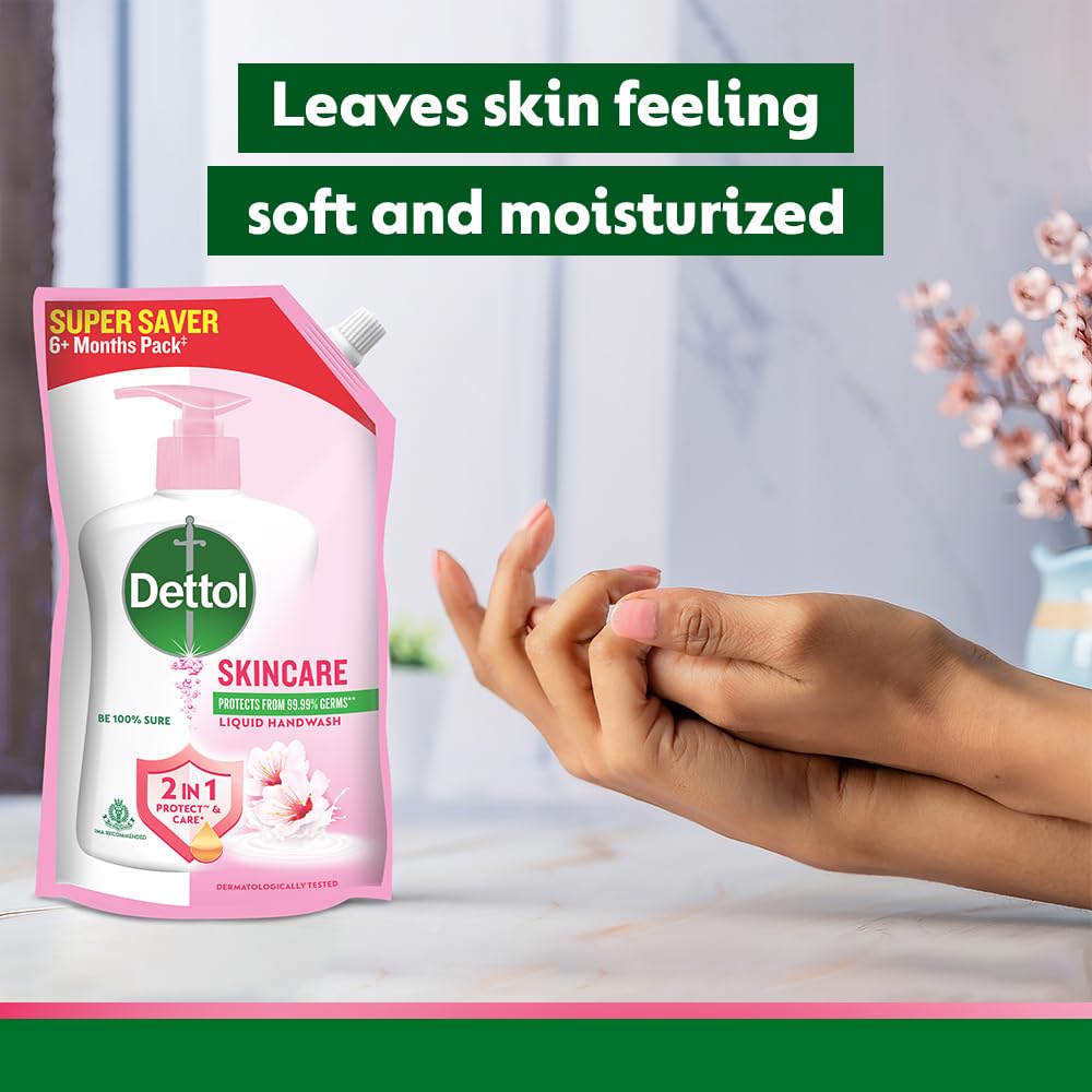 Dettol Liquid Handwash Refill – Skincare Hand Wash- 675ml (Buy 1 Get 1 Free)