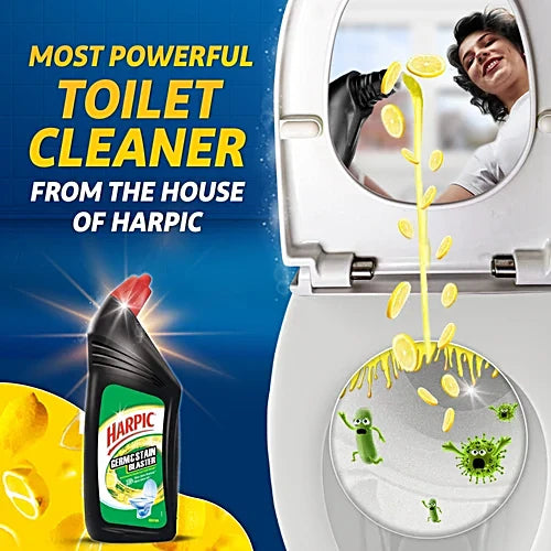 Harpic Germ & Stain Blaster Disinfectant Toilet Cleaner Liquid - Citrus, 750 ml