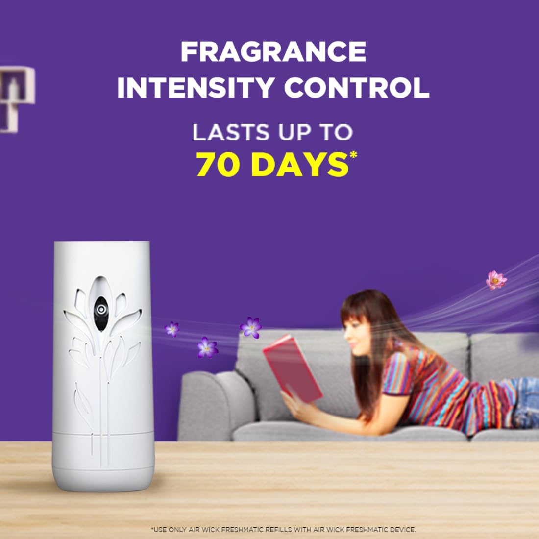 Air Wick 250 ml - Lavender & Lotus, Refill + Automatic Spray| Freshmatic Air Freshener Kit