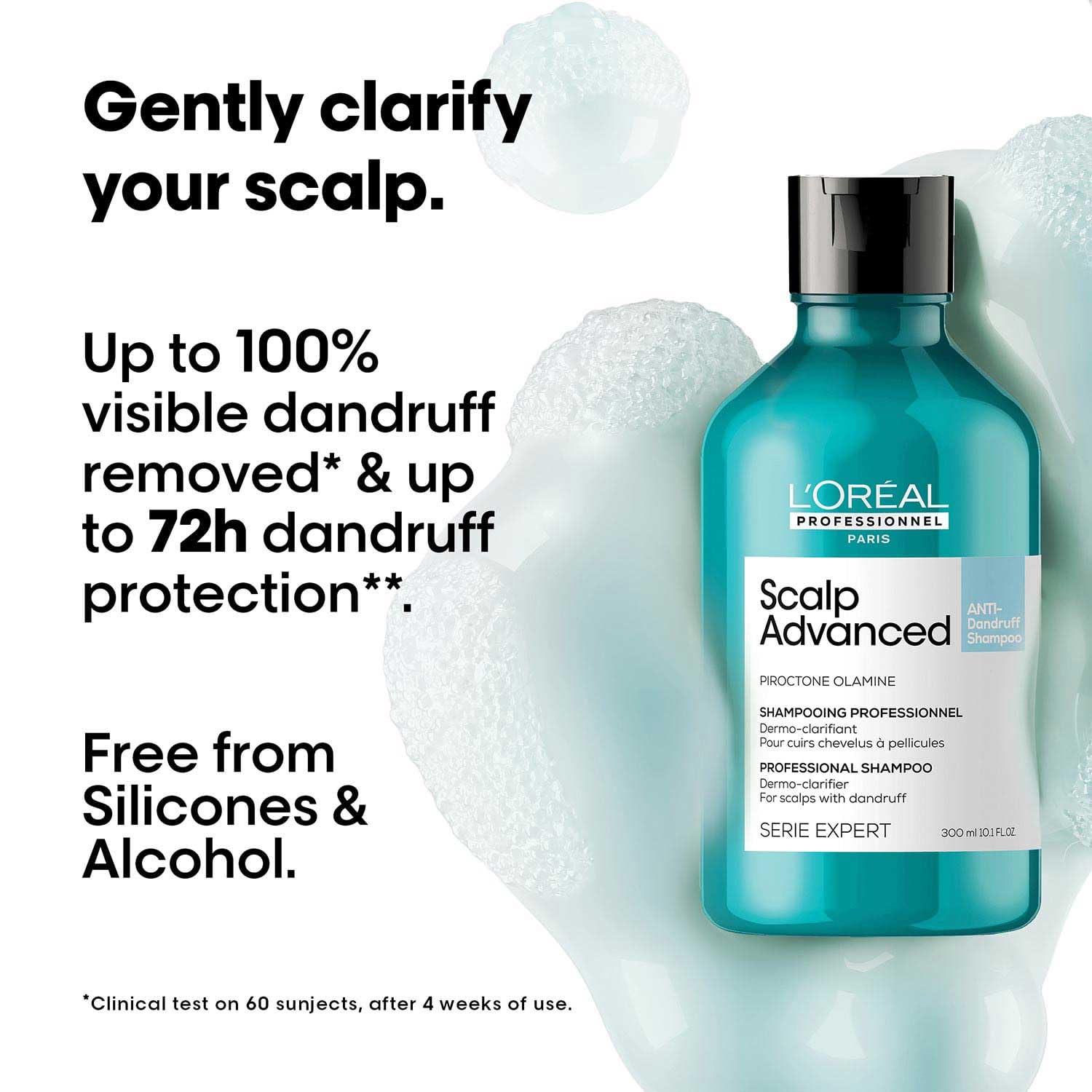 LOreal Professionnel Scalp Advanced Anti-Dandruff Dermo-Clarifier Shampoo - 300 ml