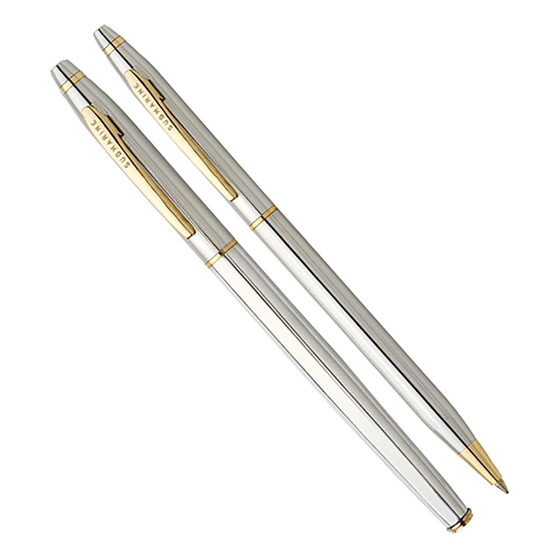 Submarine Cris Chrome Set (1 Ball Point Pen & 1 Roller Pen)