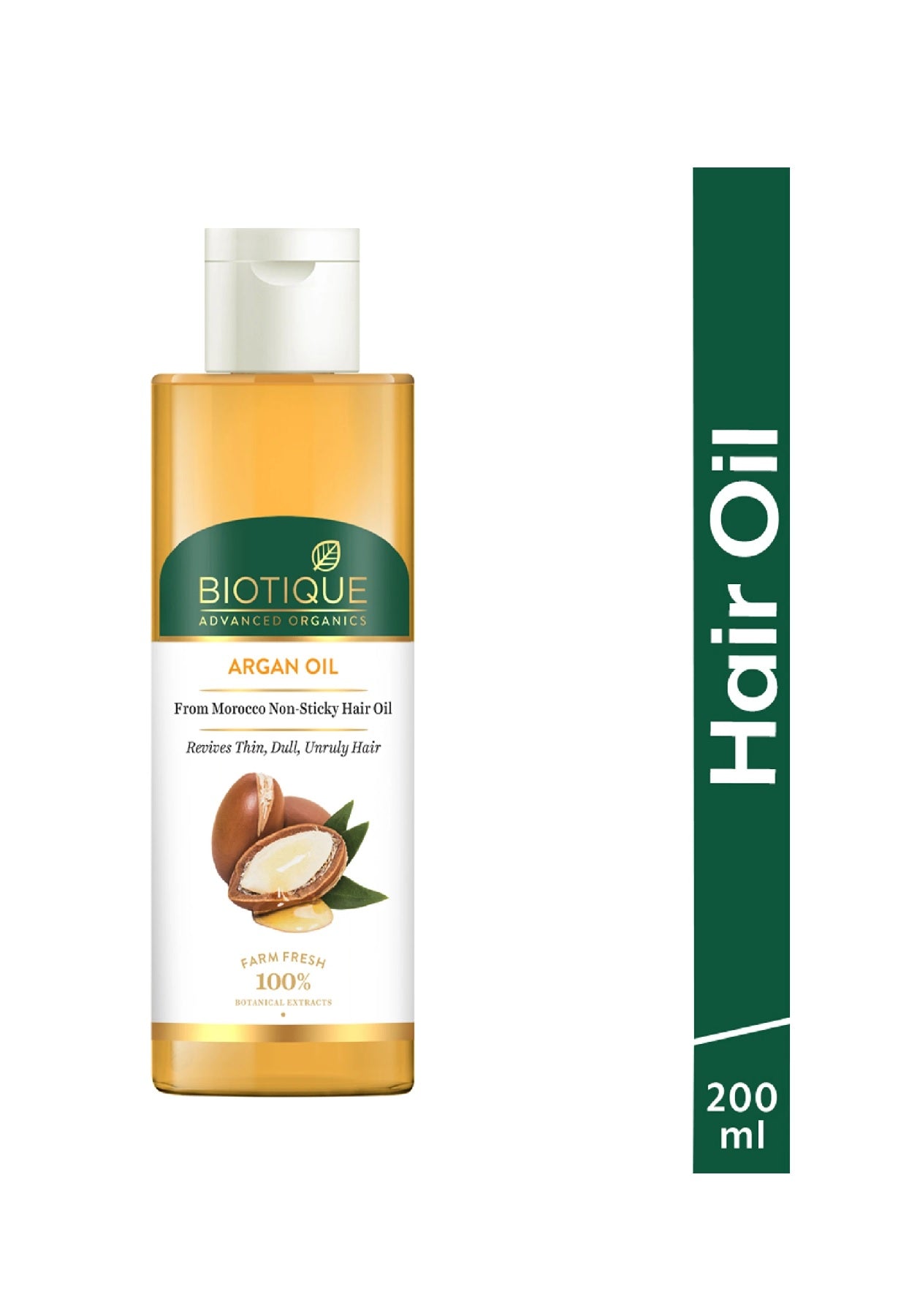 Biotique Advanced Organics Argan Oil From Morocco Non-sticky Hair Oil - 200 ml