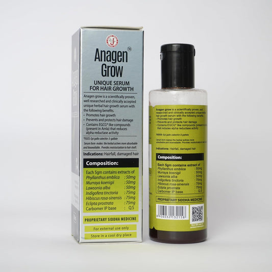 Anagen Grow Dr JRK’s Hair Serum 100ml , Ayurvedic Hair Serum for hair growth, damaged and dull hair