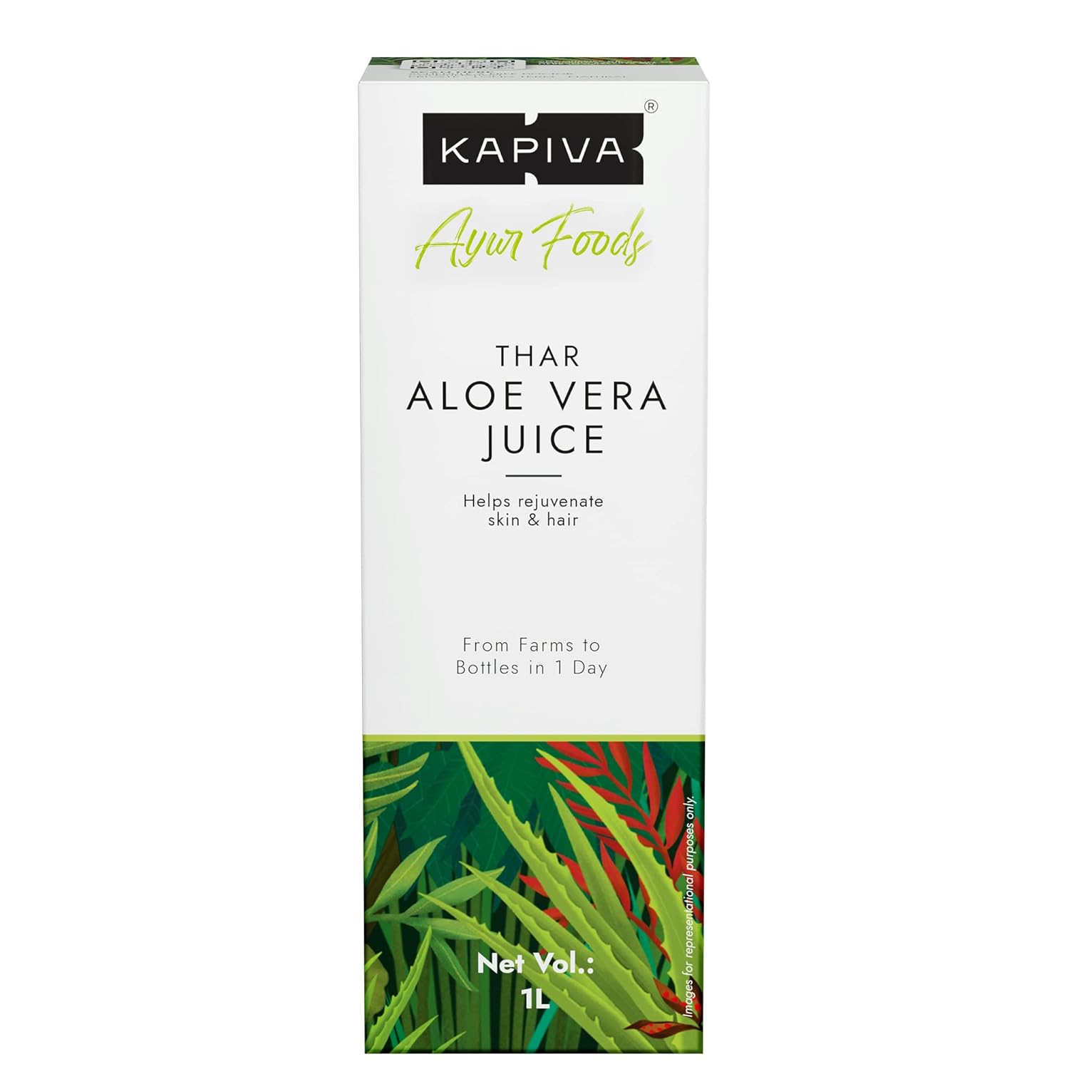 Kapiva Ayurveda Thar Aloe Vera Juice - 1L
