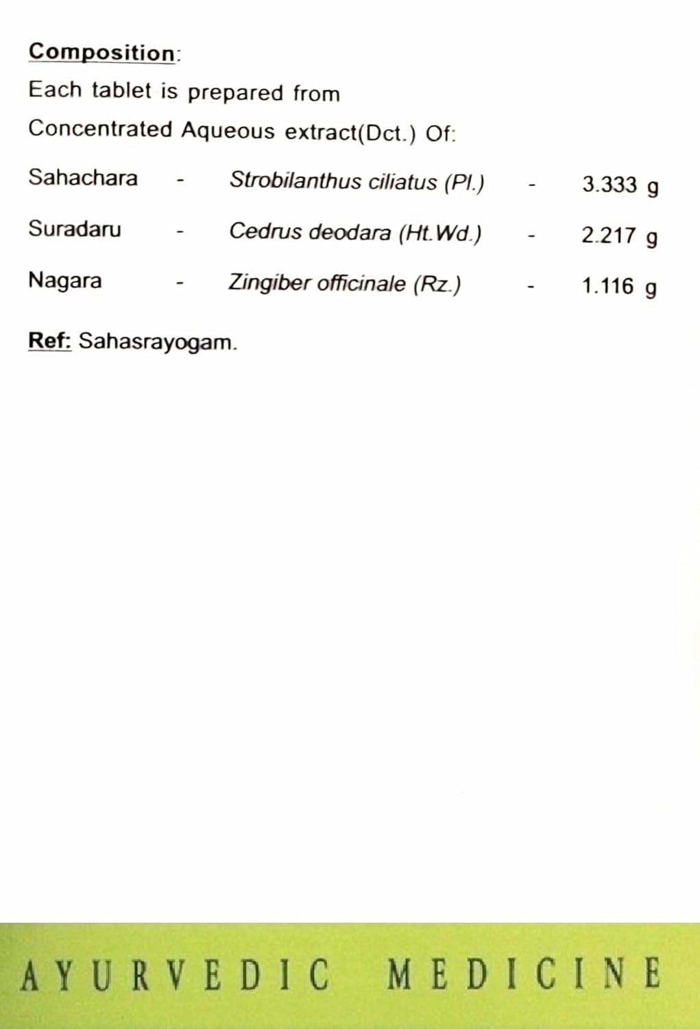 AVN Sahacharadi Kashayam Tablets 120 Tablets For Joint pain, Back ache, Sciatica, Varicose vein