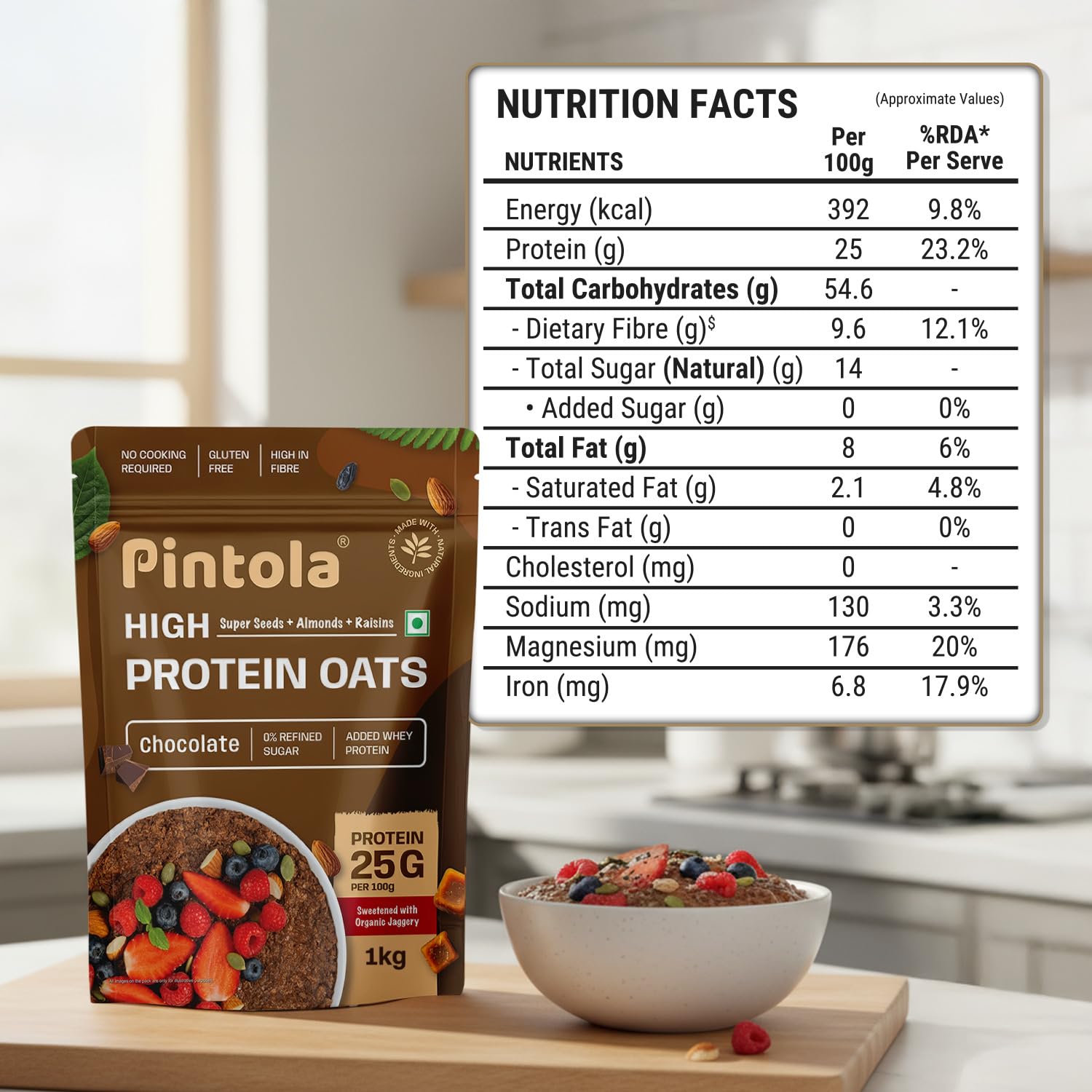 Pintola High Protein Oats - 1 kg