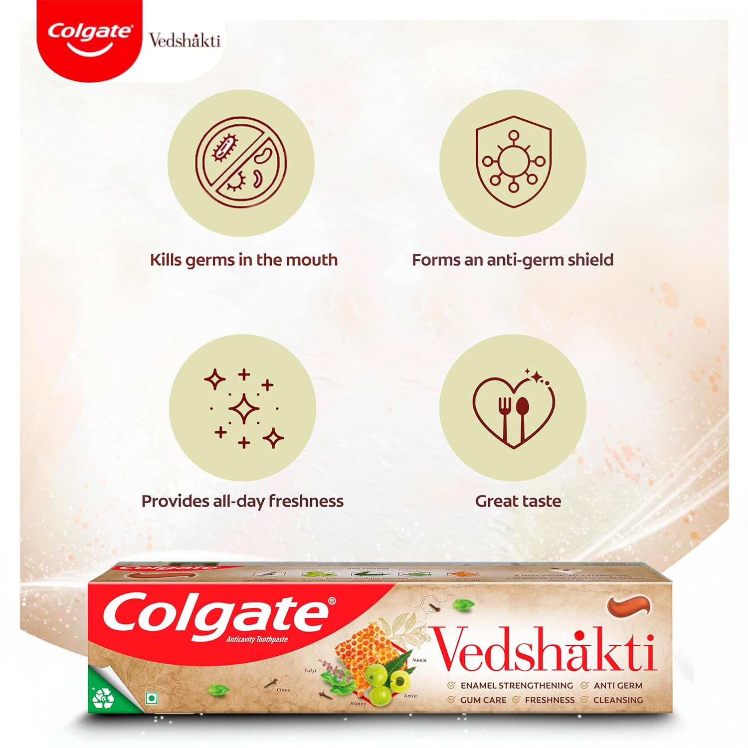 Colgate Swarna Vedshakti Ayurvedic Cavity Protection, Bad Breath Treatment Toothpaste - 400gm