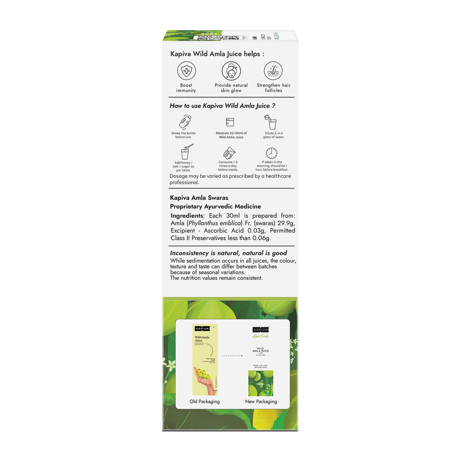 Kapiva Ayurveda Wild Amla Juice - 1L