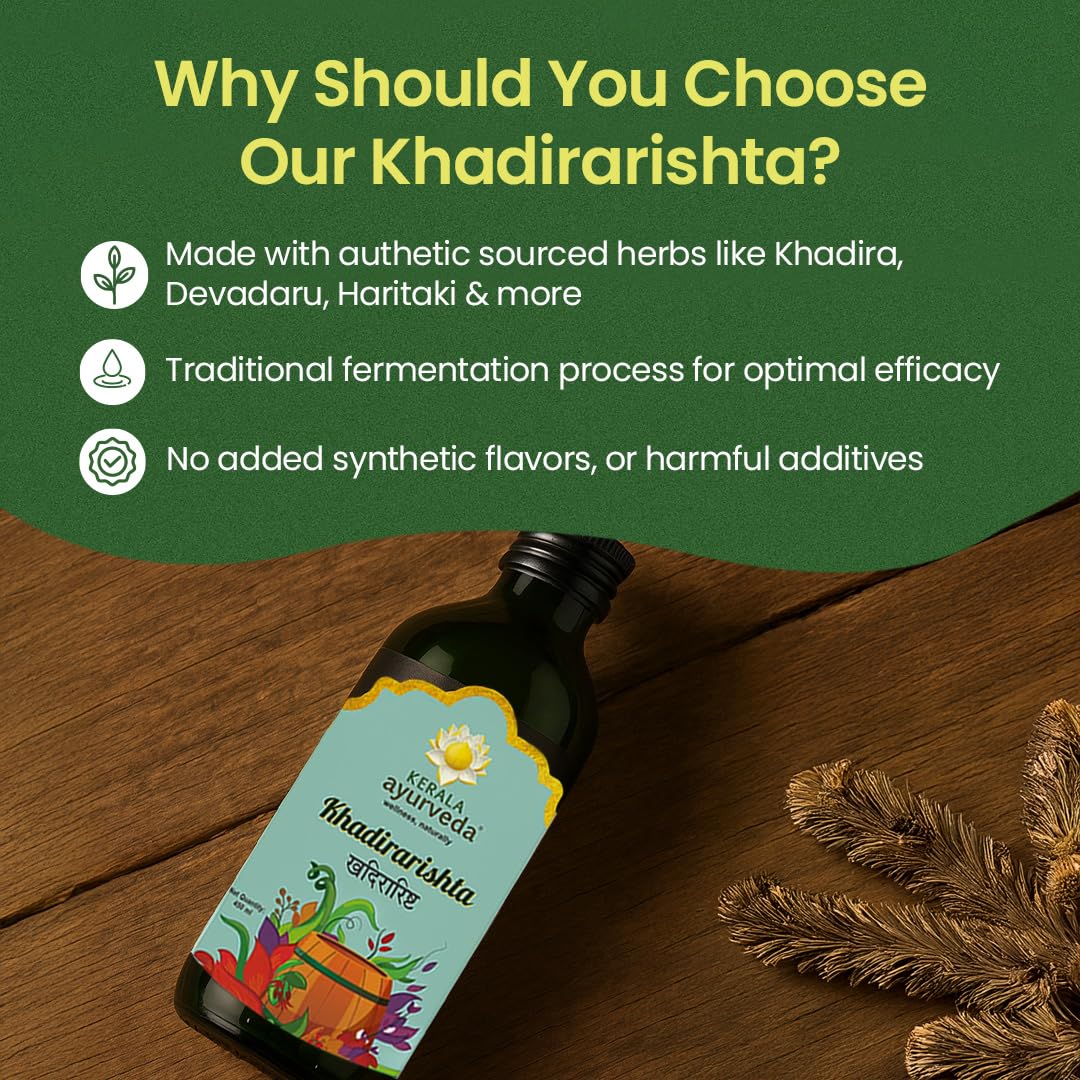 Kerala Ayurveda Khadirarishtam - 450ml