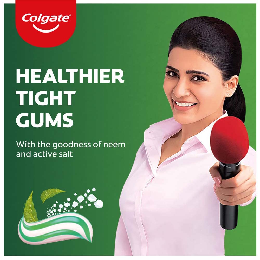Colgate Active Salt Neem Toothpaste, Germ Fighting Toothpaste For Healthy, Tight Gums, Oral Care 100G