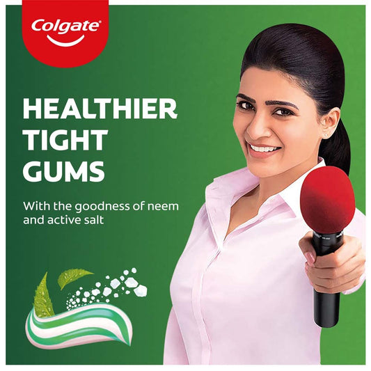 Colgate Active Salt Neem Toothpaste, Germ Fighting Toothpaste For Healthy, Tight Gums, Oral Care 100G