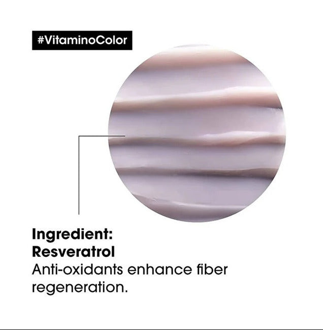 LOreal Paris Vitamino Color Hair Mask With Resveratrol For Color-Treated Hair, Serie Expert - 250 gm