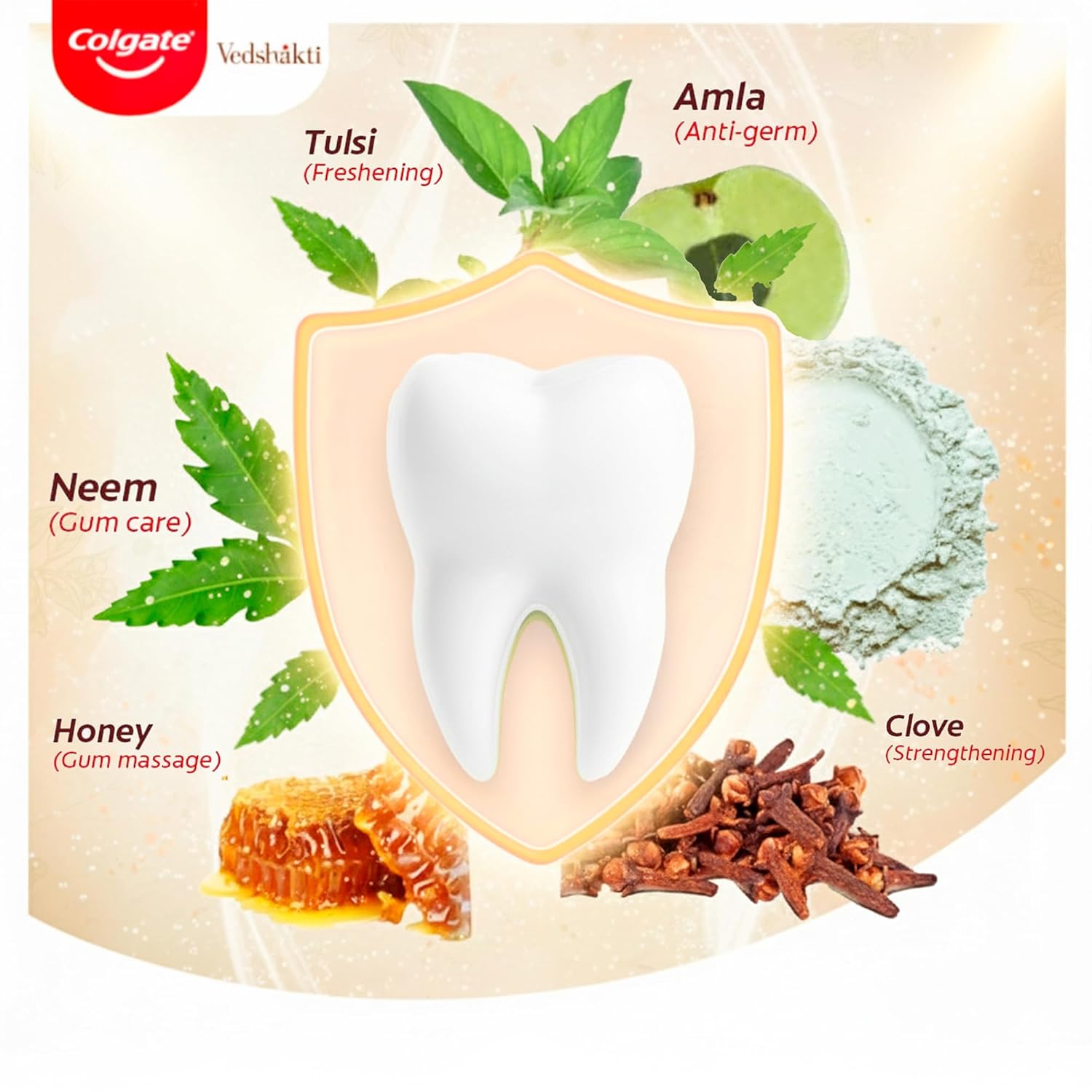 Colgate Swarna Vedshakti Ayurvedic Cavity Protection, Bad Breath Treatment Toothpaste - 400gm