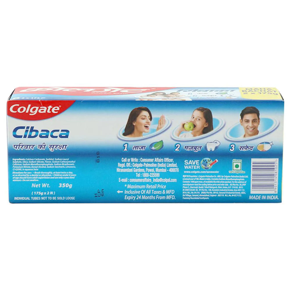 Colgate Cibaca Toothpaste 175 g (Pack of 2)
