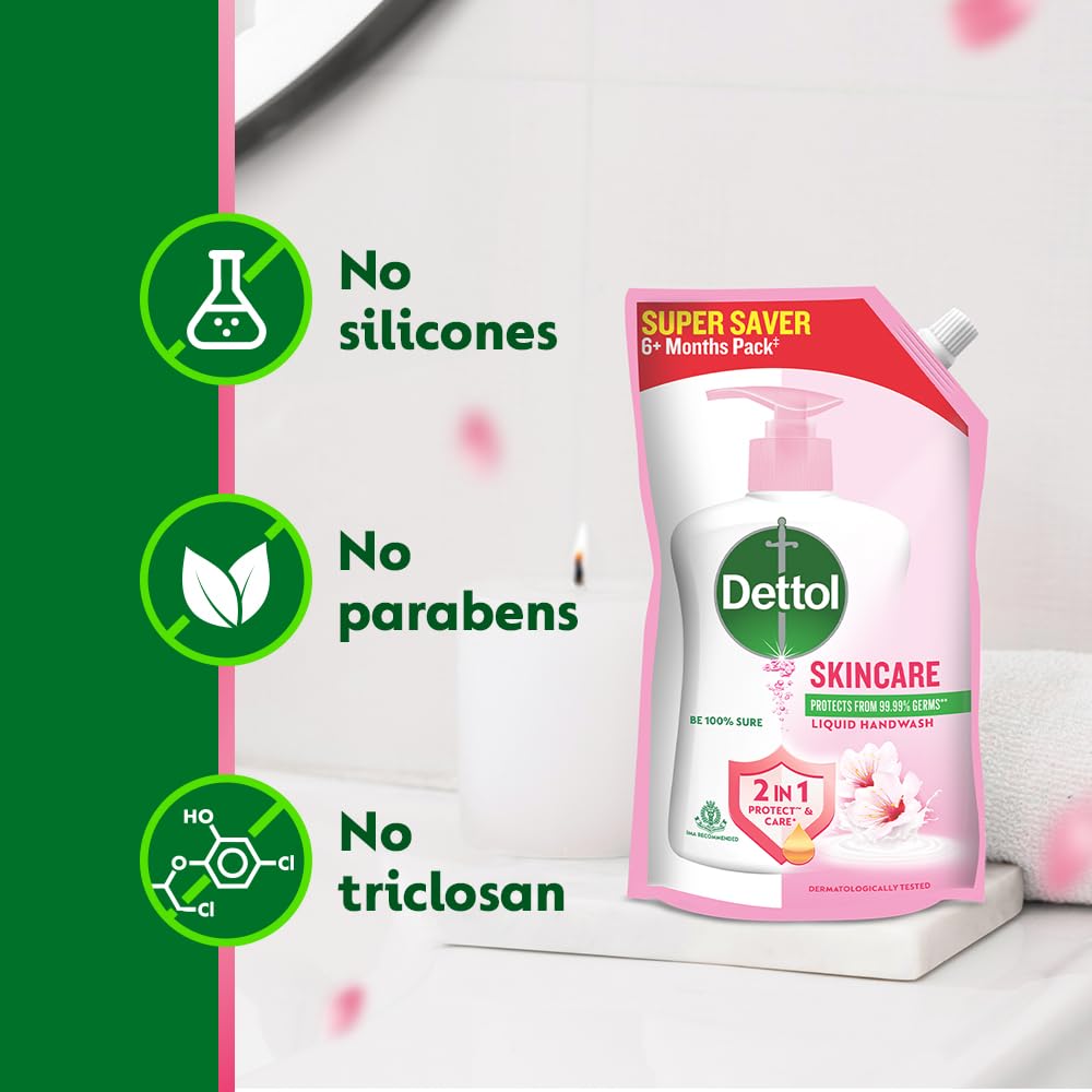Dettol Liquid Handwash Refill – Skincare Hand Wash- 675ml (Buy 1 Get 1 Free)