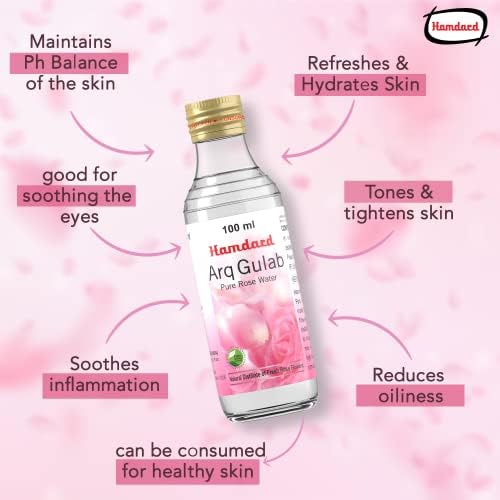 Hamdard Arq Gulab Pure Rose Water - 100 ml