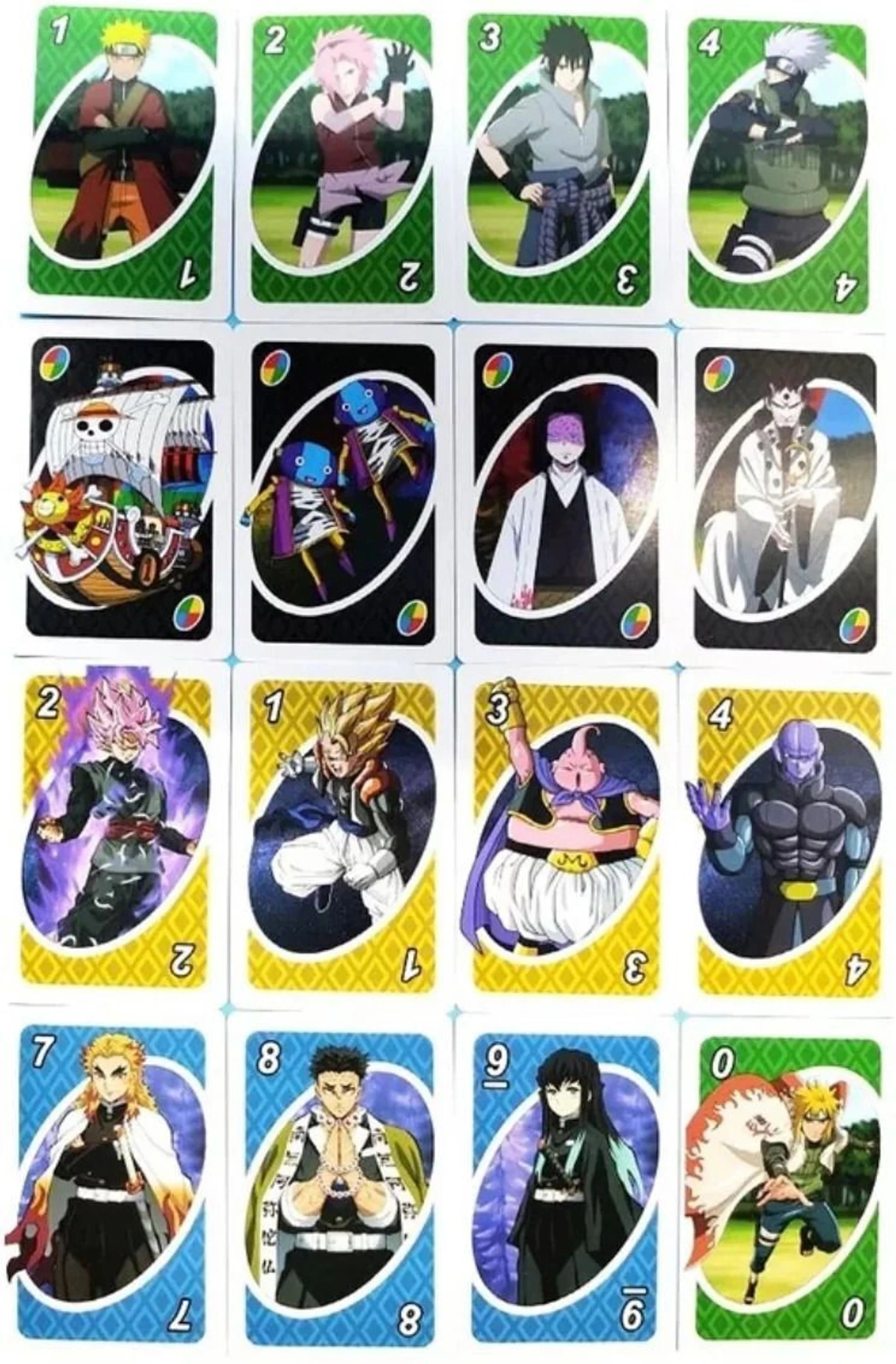 UNO Anime Card Game for Family & Friends