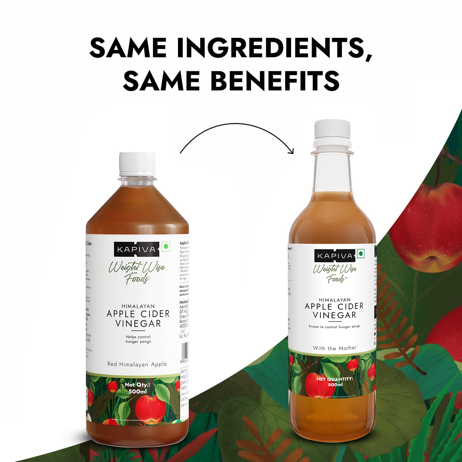Kapiva Ayurveda Organic Apple Cider Vinegar - 500 ml